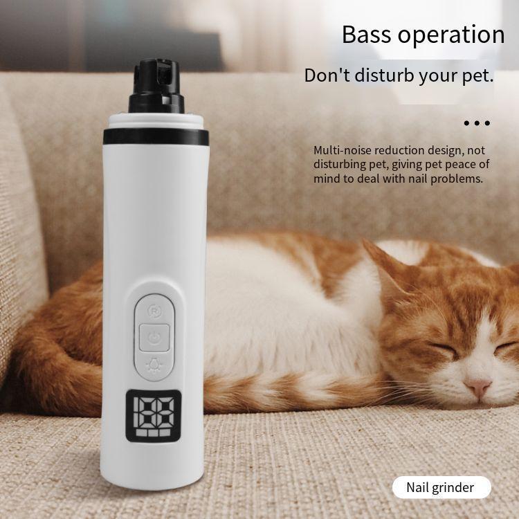 Low Noise LED Display Electric Dog Cat Nail Grinder Grooming Trimmer