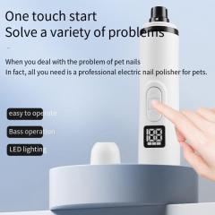 Low Noise LED Display Electric Dog Cat Nail Grinder Grooming Trimmer