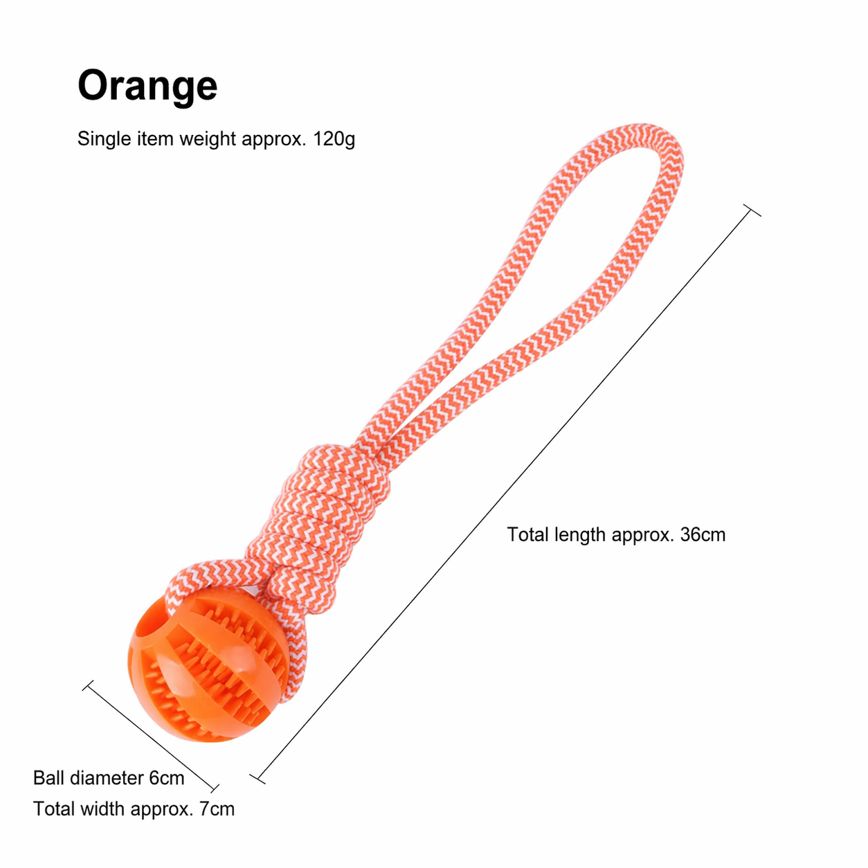 Non-Toxic Interactive Pet Dog Tooth Cleaning Ball Rope Chew Toy