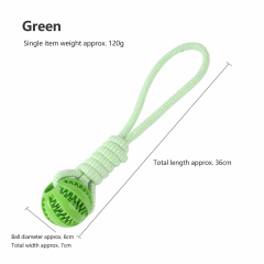 Non-Toxic Interactive Pet Dog Tooth Cleaning Ball Rope Chew Toy