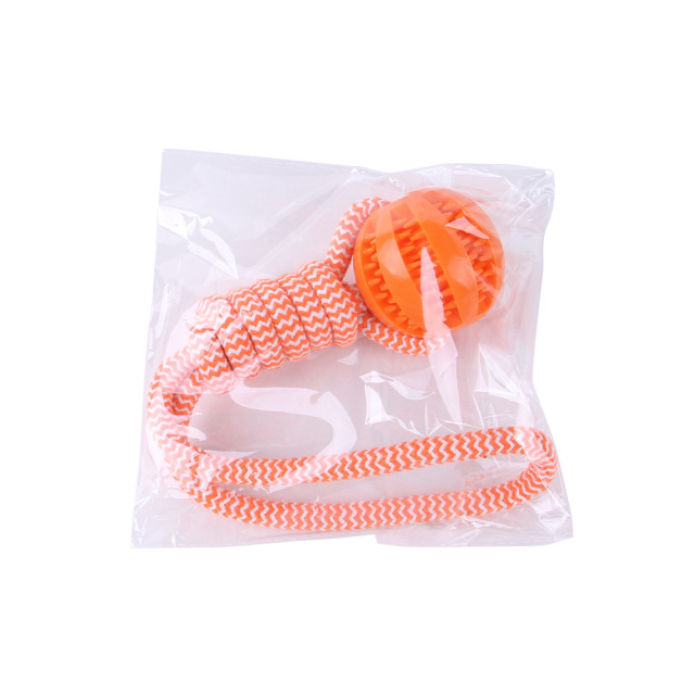 Non-Toxic Interactive Pet Dog Tooth Cleaning Ball Rope Chew Toy