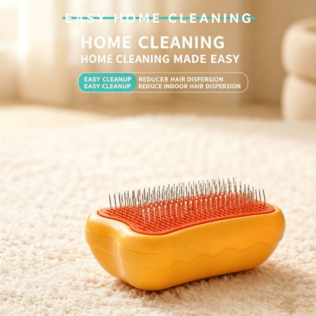 Deep Cleaning Grooming Comb Efficient Shedding Pet Slicker Brush