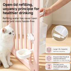 Large Capacity Automatic Adjustable Hanging Pet Water Dispenser