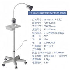 Seven hole LED surgical auxiliary lighting (shadowless light) - Luxury 2