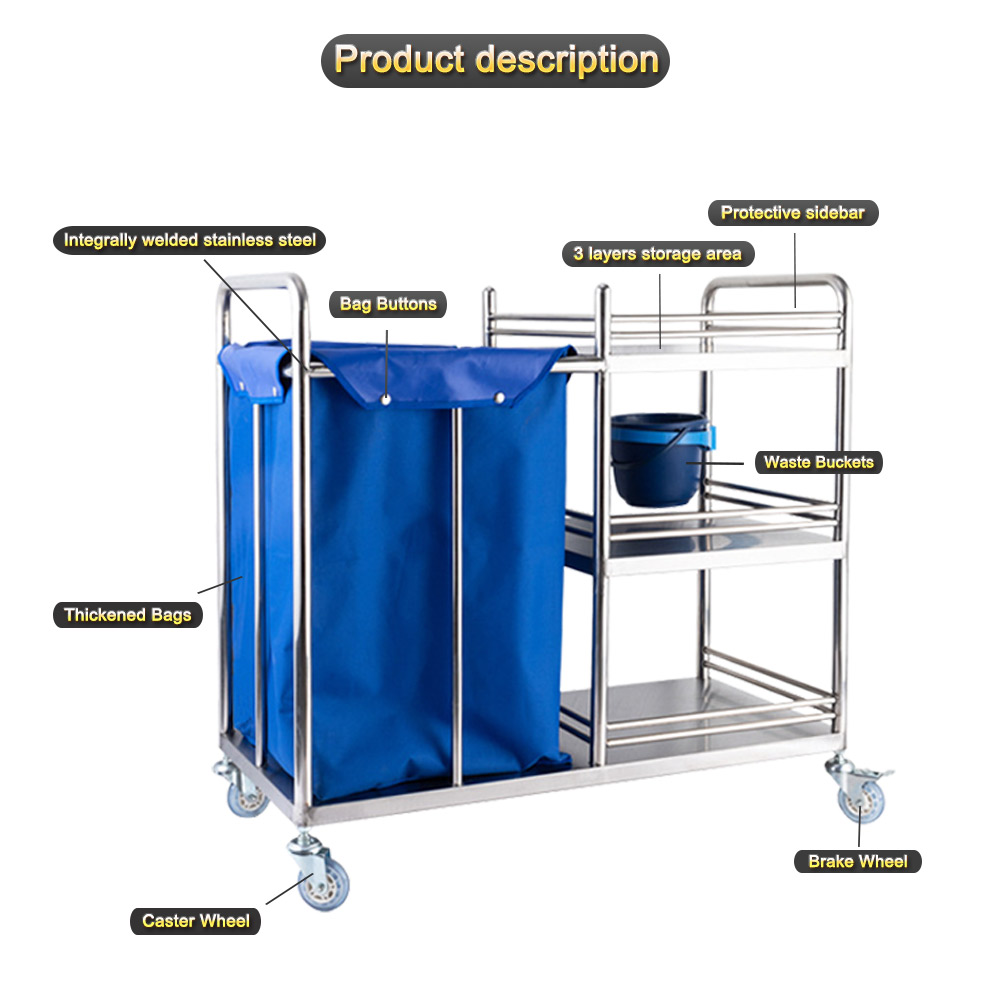 Nuoan Hospital Dirty Linen Trolley