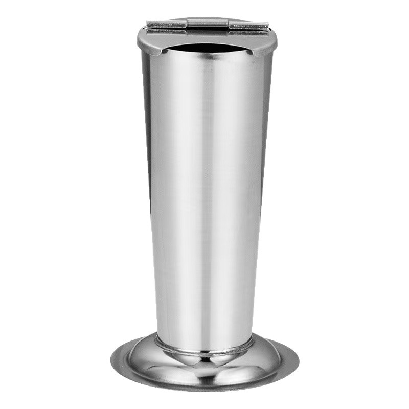 Thickened Stainless Steel Tweezer Barrel Lid Inverted Cone Bubble Design Utensils Container Nuoan Medical