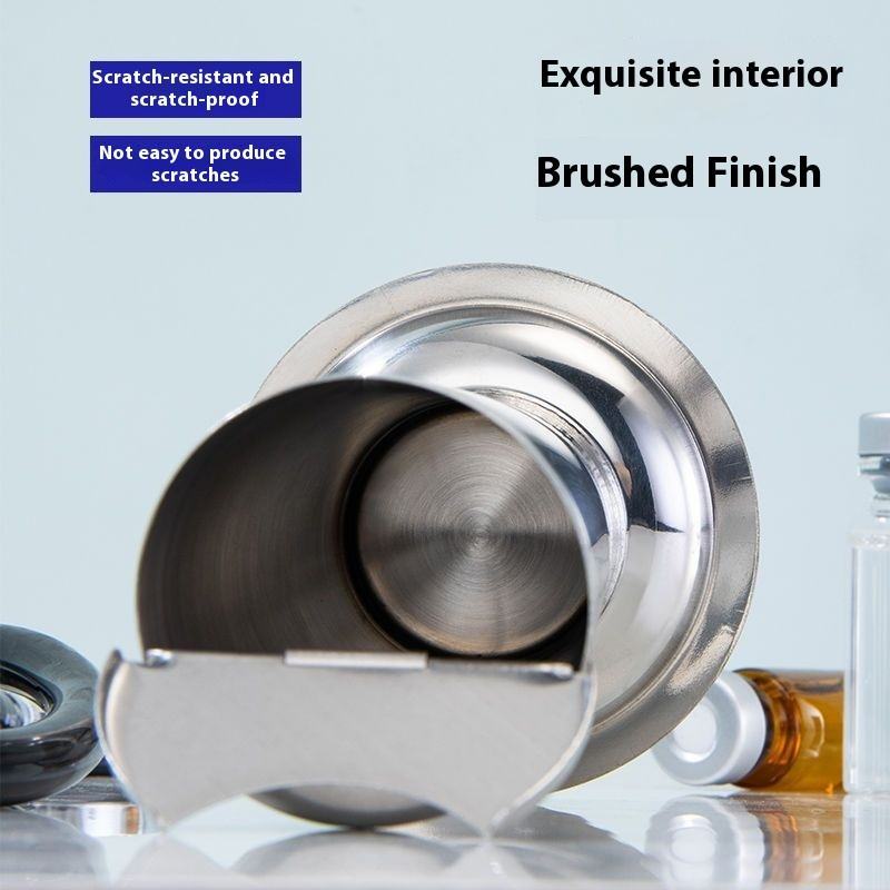 Thickened Stainless Steel Tweezer Barrel Lid Inverted Cone Bubble Design Utensils Container Nuoan Medical