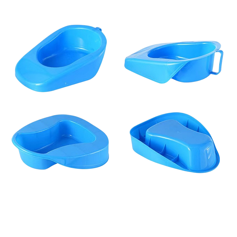 4 Sizes ABS Medical Bedpan Set - Shallow, Deep, Lid & Handle, Leaf-shaped