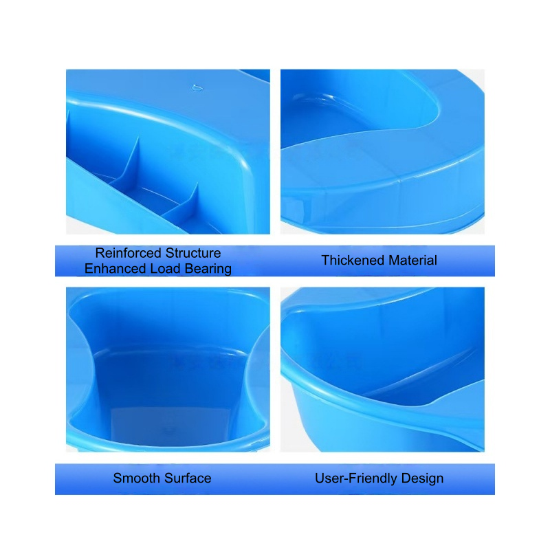 ABS Medical Bedpan Reinforced Structure Thickened Material Smooth Surface
