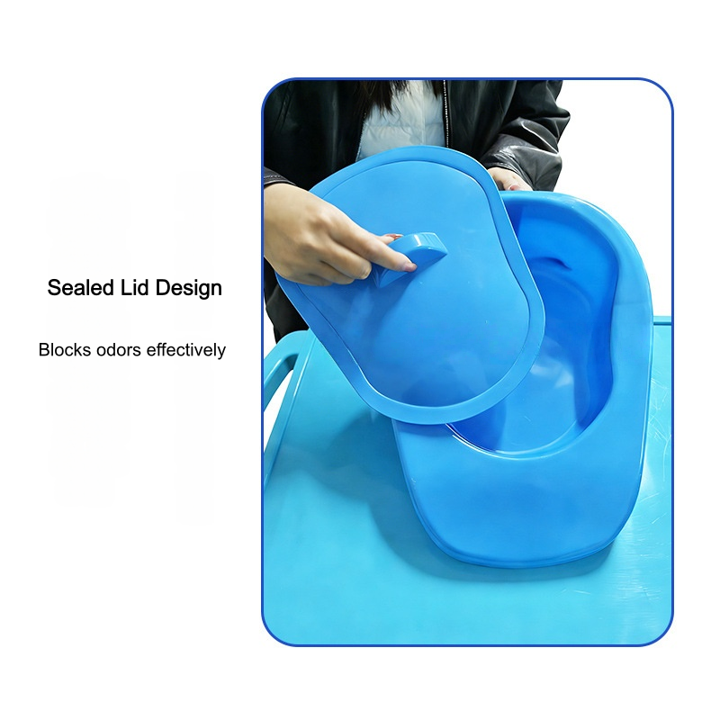 Sealed Lid ABS Medical Bedpan Blocks Odors Effectively for Hospital Use