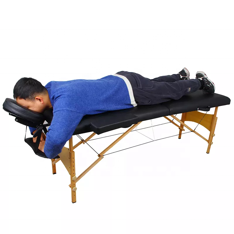 Beauty Spa Wooden Massage Bed with High-quality and Portable Folding Massage Bed
