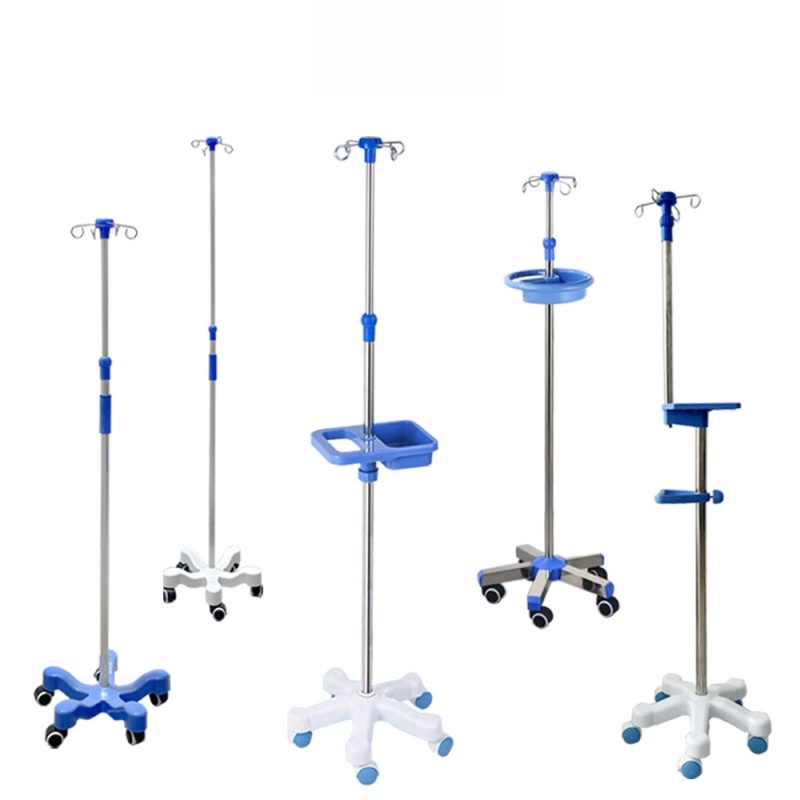 Heavy Duty 5-leg IV Drip Stand For Hospital