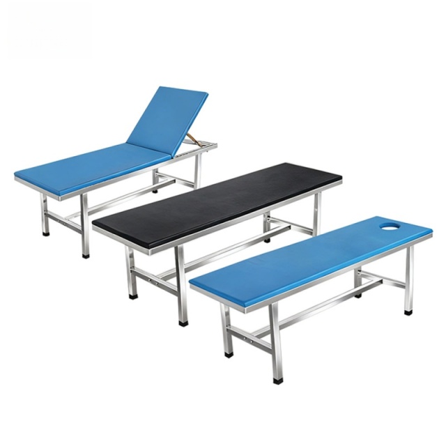 Nuoan Adjustable Stainless Steel Examination Table Medical Clinic Patient Examination Bed