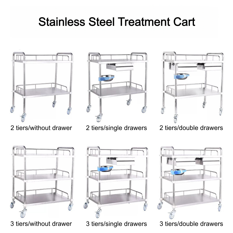 Stainless Steel Treatment Trolley