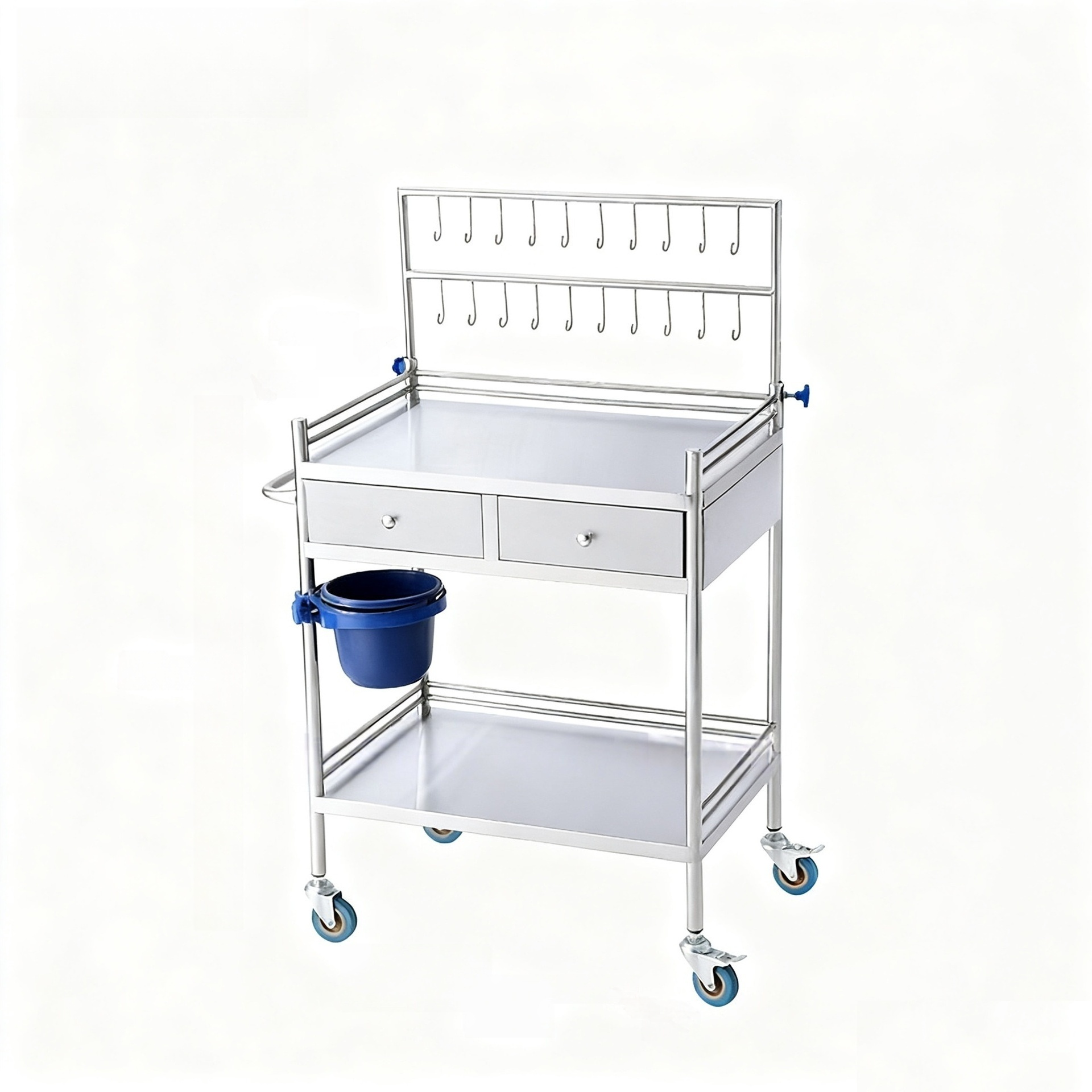 Factory direct NA-A703 New Type Movable Stainless Steel Hospital Patient Nursing Medical Infusion Trolley