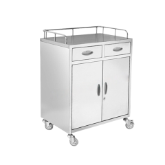 Nuoan Manufacturer Stainless Steel Instrument Dressing Cart Clinical Hospital trolley Anesthesia Cart