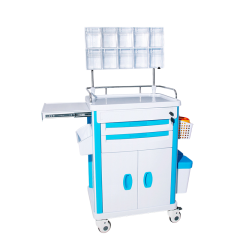 Nuoan Hospital Rescue Emergency Anesthesia Trolley for Medication / Nursing / Treatment / Medicine