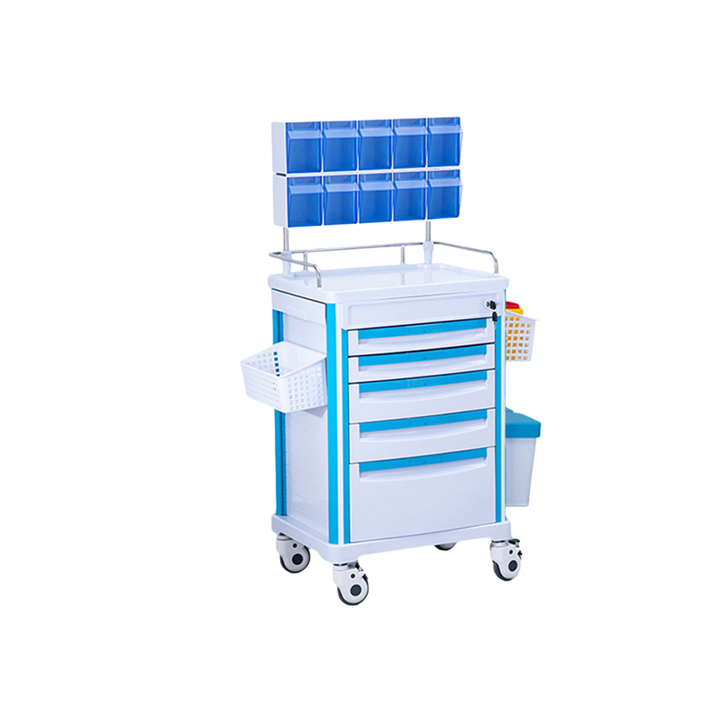 Nuoan Hospital Rescue Emergency Anesthesia Trolley for Medication / Nursing / Treatment / Medicine