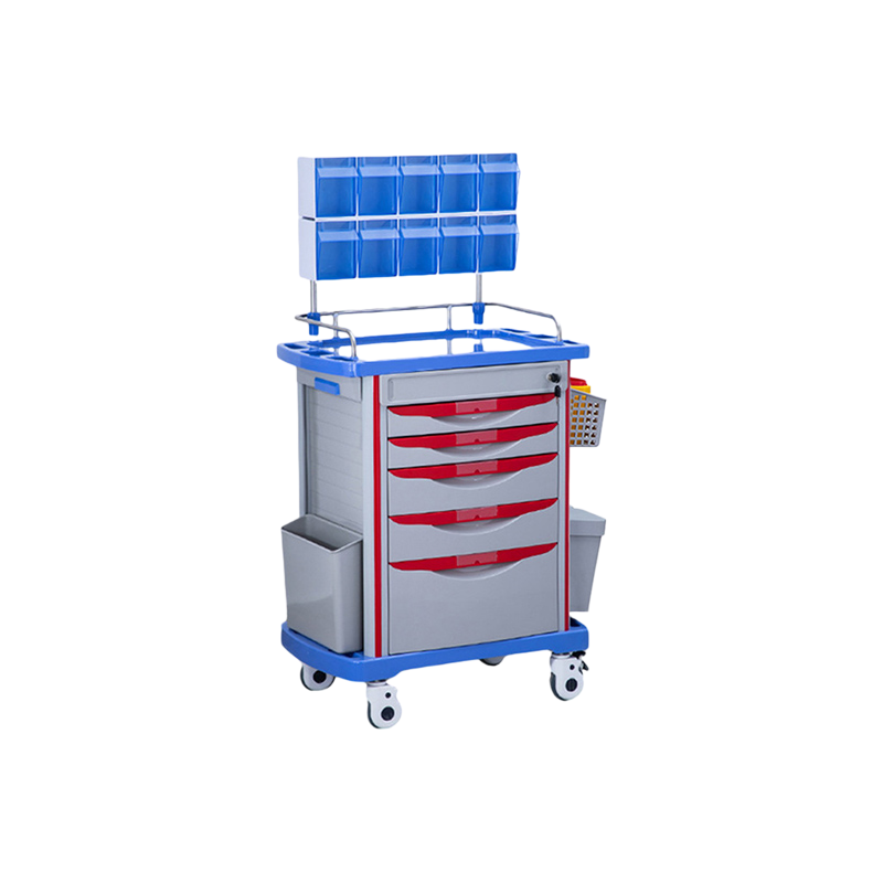 Nuoan Hospital Rescue Emergency Anesthesia Trolley for Medication / Nursing / Treatment / Medicine
