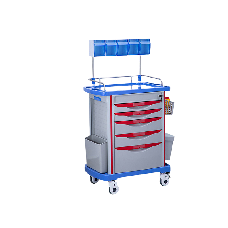 Nuoan Hospital Rescue Emergency Anesthesia Trolley for Medication / Nursing / Treatment / Medicine