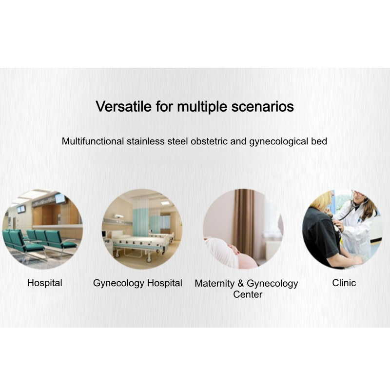 NA-C402 Split Type Tri Fold Hospital Gynecological Examination Bed Durable Pregnancy Examination Bed Treatment Bed