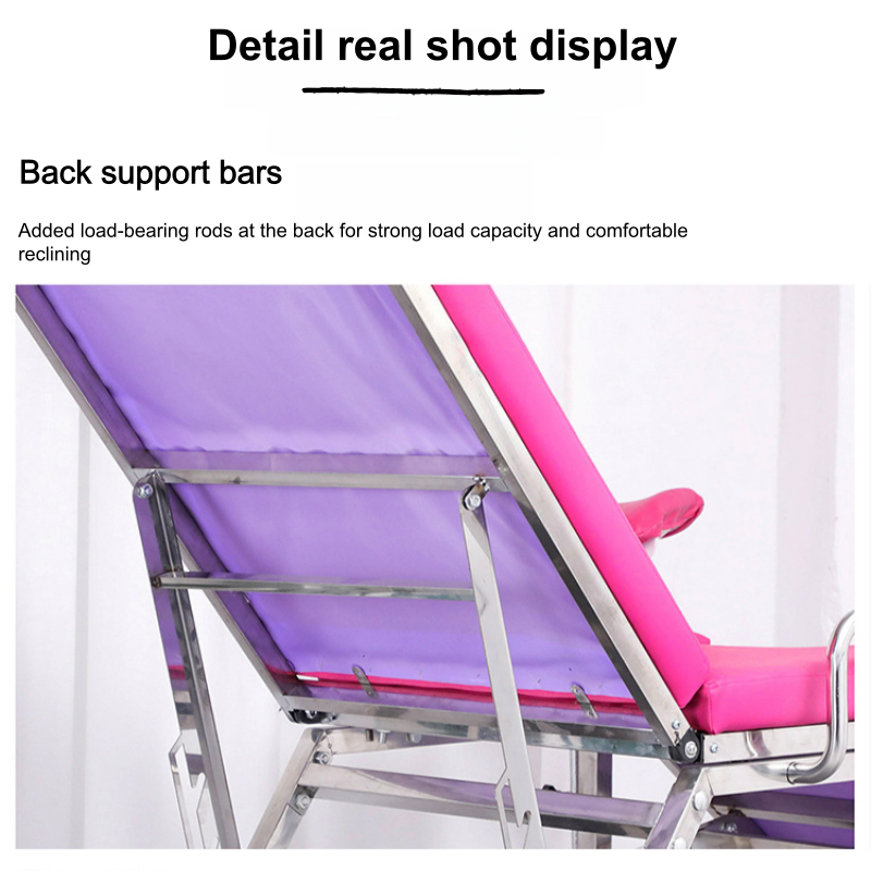 NA-C402 Split Type Tri Fold Hospital Gynecological Examination Bed Durable Pregnancy Examination Bed Treatment Bed