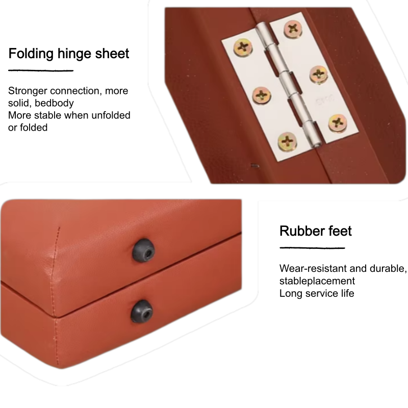 Portable Foldable Double-Bar Reinforced Stainless Steel Light Luxury Design Massage Bed for Beauty and Clinic Use