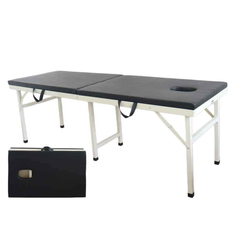 Six Leg Folding Massage Table Steel Frame Beauty Spa Therapy Tattoo Bed Nuoan Medical