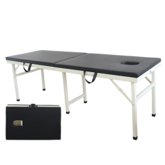 Six Leg Folding Massage Table Steel Frame Beauty Spa Therapy Tattoo Bed Nuoan Medical