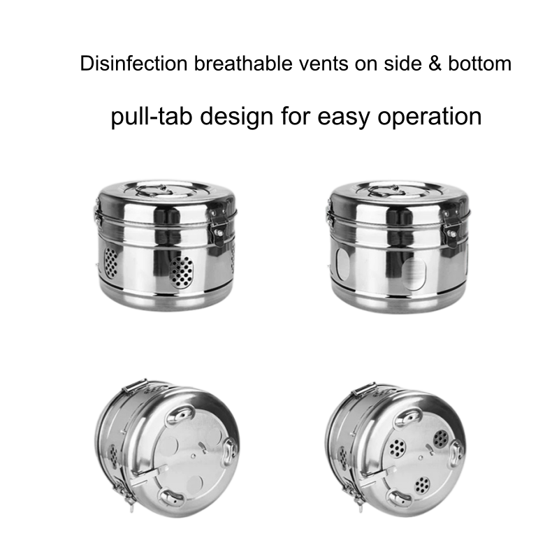 Sterilization Disinfection Box Medic Disposal Aluminum Container Medical Equipments Sterilization Tray
