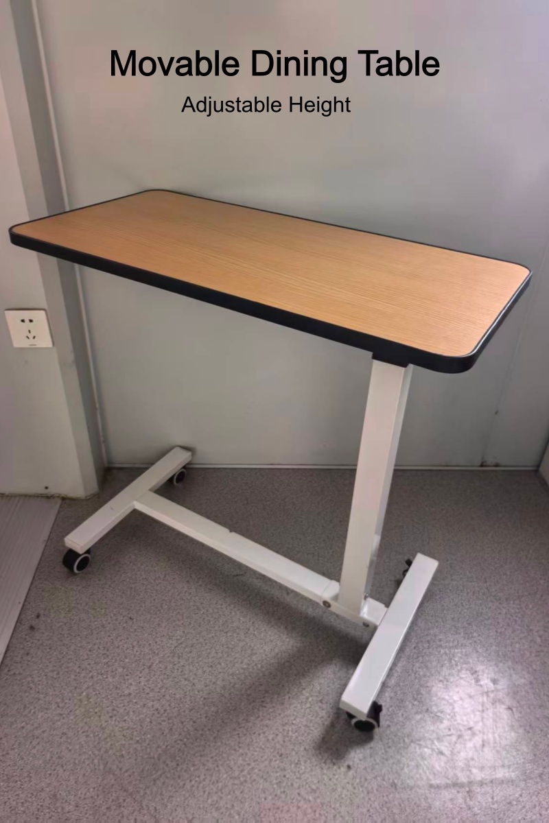 Hospital Overbed Table Movable Patient Tables Hospital Bedside Dinner Table