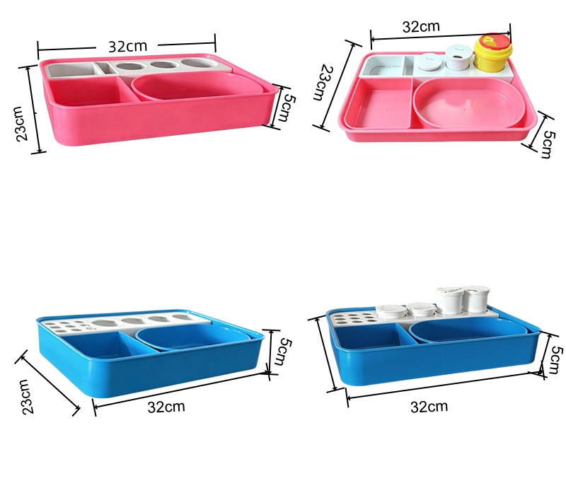 4Biolab Wound Care Tray Clinic Procedure Tray ABS Plastic Medical Dressing Tray