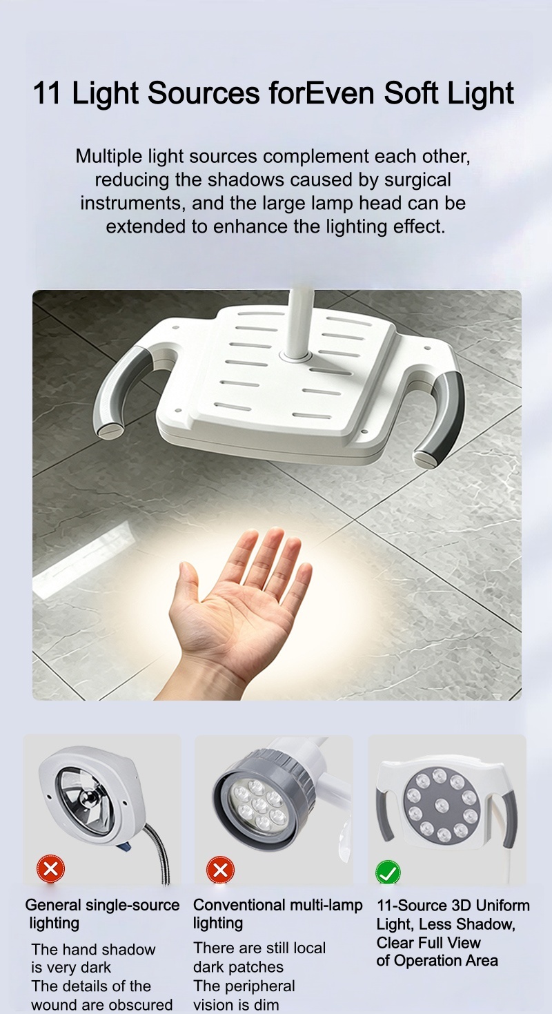 Medical Inspection Lamp Mobile LED Diagnostic Light Flexible Examination Lighting for Clinic Use