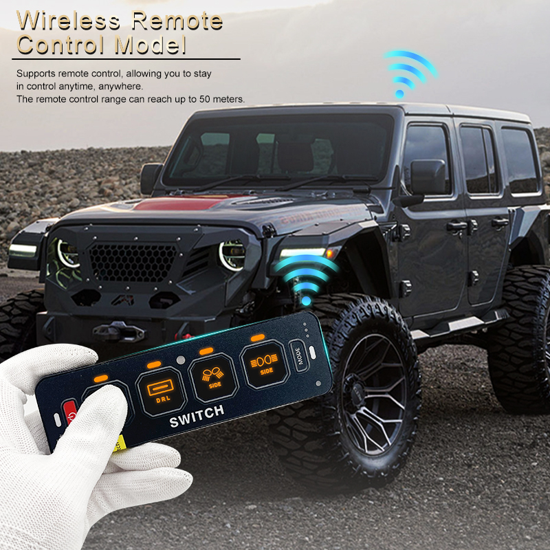 4/6 Gang Slim Series Wireless Switch Panel Assembly
