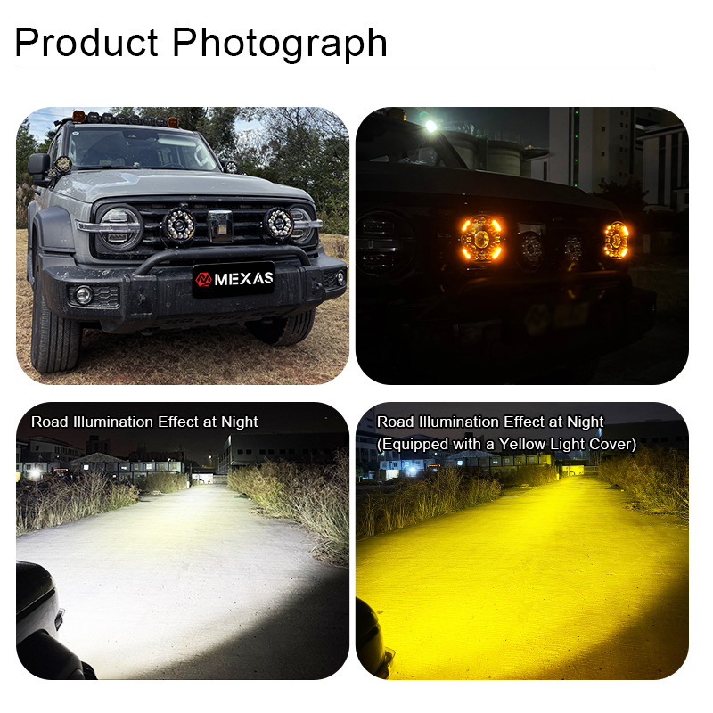 R15 PRO 7" 160W Off-road SUV Auxiliary headlight Kit Single-Beam LED Spotlight w/ DRL