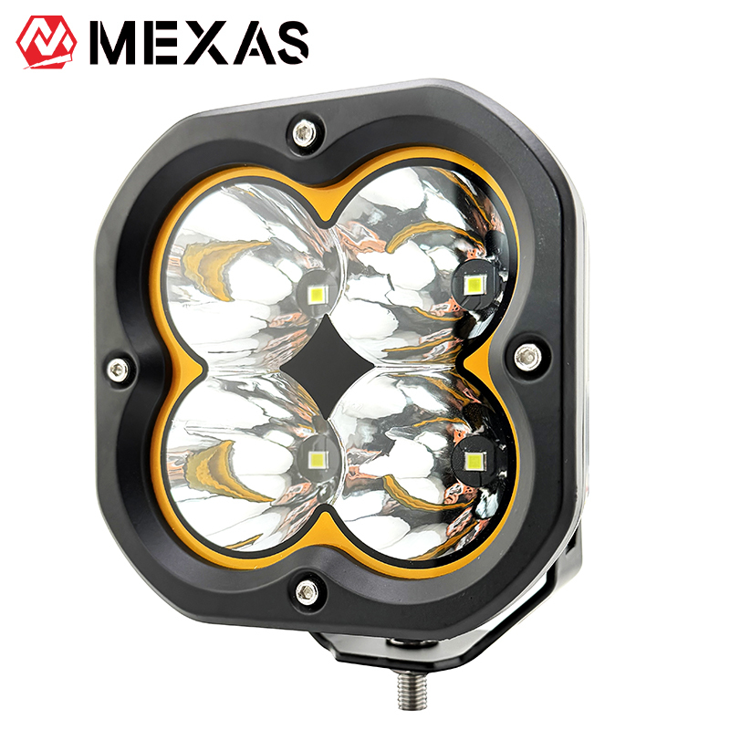 F45 MAX 5" 80W LED Pod Light Single Beam w/ DRL for Trucks Jeep Pickup SUV ATV UTV