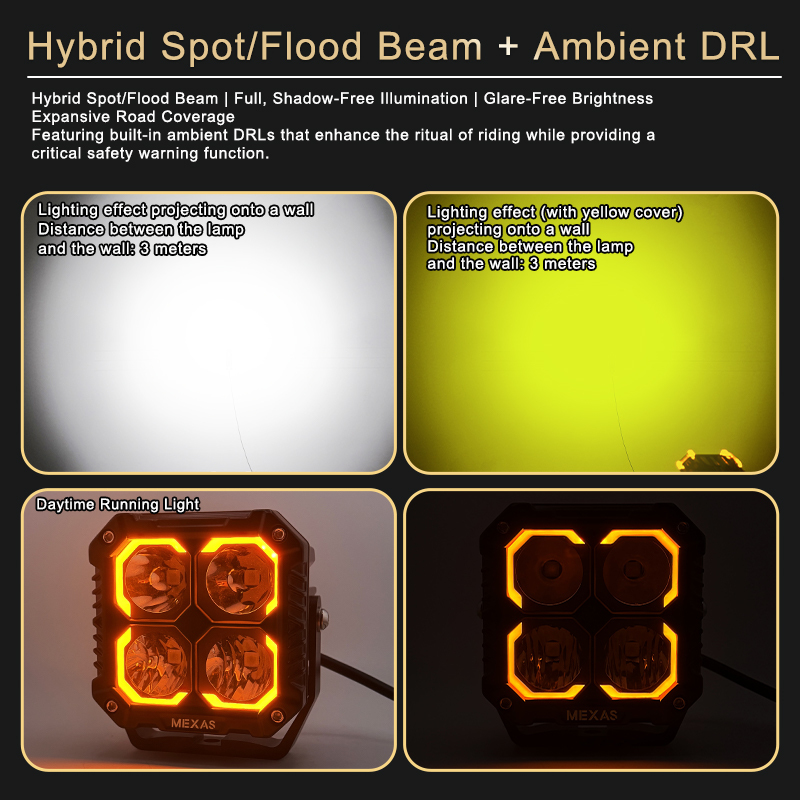 FX4 3.9" Off-Road LED Auxiliary Spot Light w/ DRL