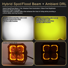FX4 3.9" Off-Road LED Auxiliary Spot Light w/ DRL