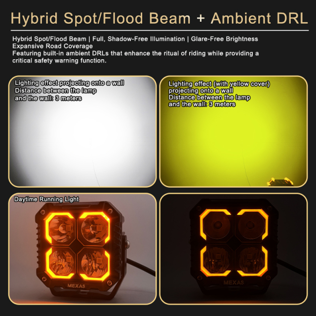 FX4 3.9" Off-Road LED Auxiliary Spot Light w/ DRL
