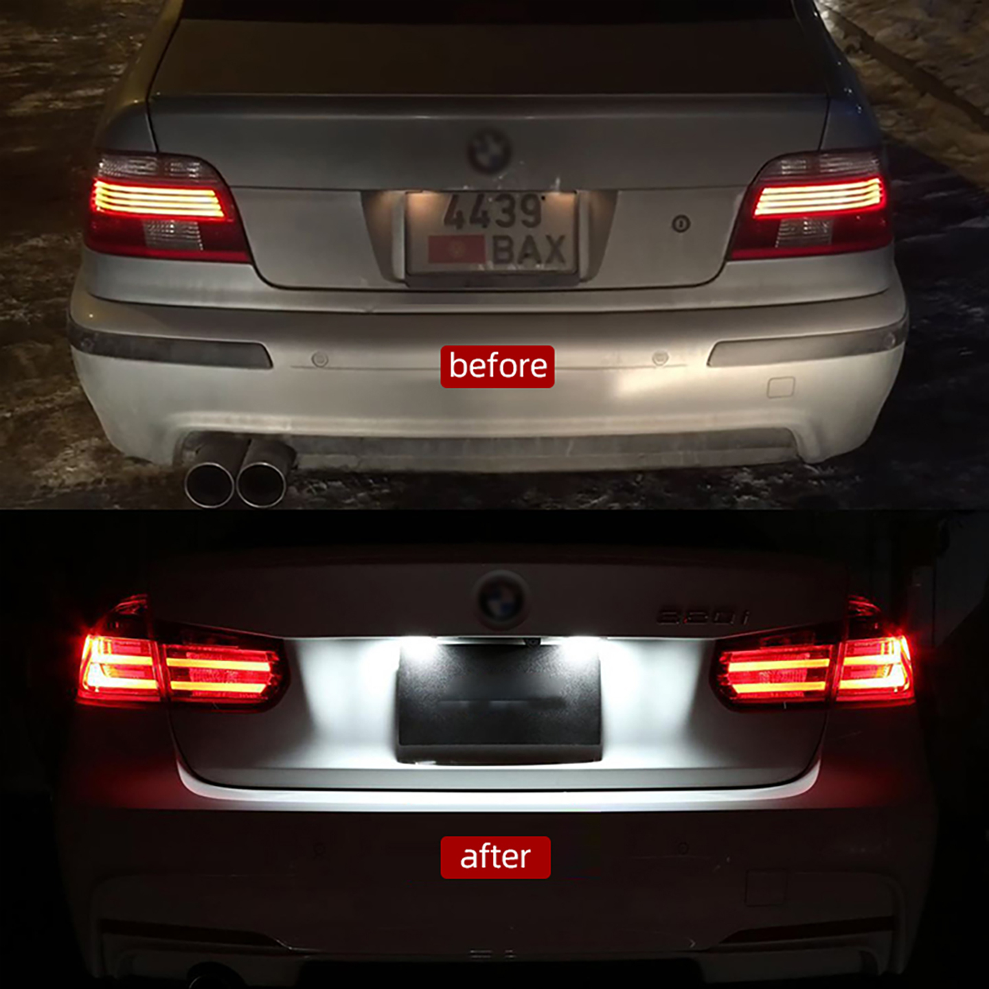 LED License Plate Light for BMW E81 E87 F20 F21 E64 F12 F06 Z4 E85 E86 E89