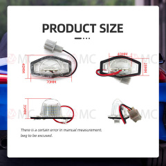 LED License Plate Light for Honda CR-V Crosstour Element Freed Fit Jazz HR-V Vezel Insight Odyssey Stream