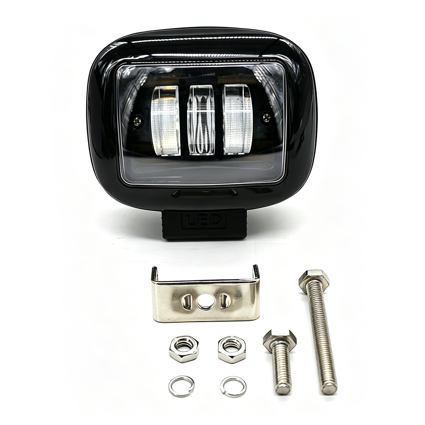 4.7" Rounded Rectangle 45W Dual-Light LED Work Light