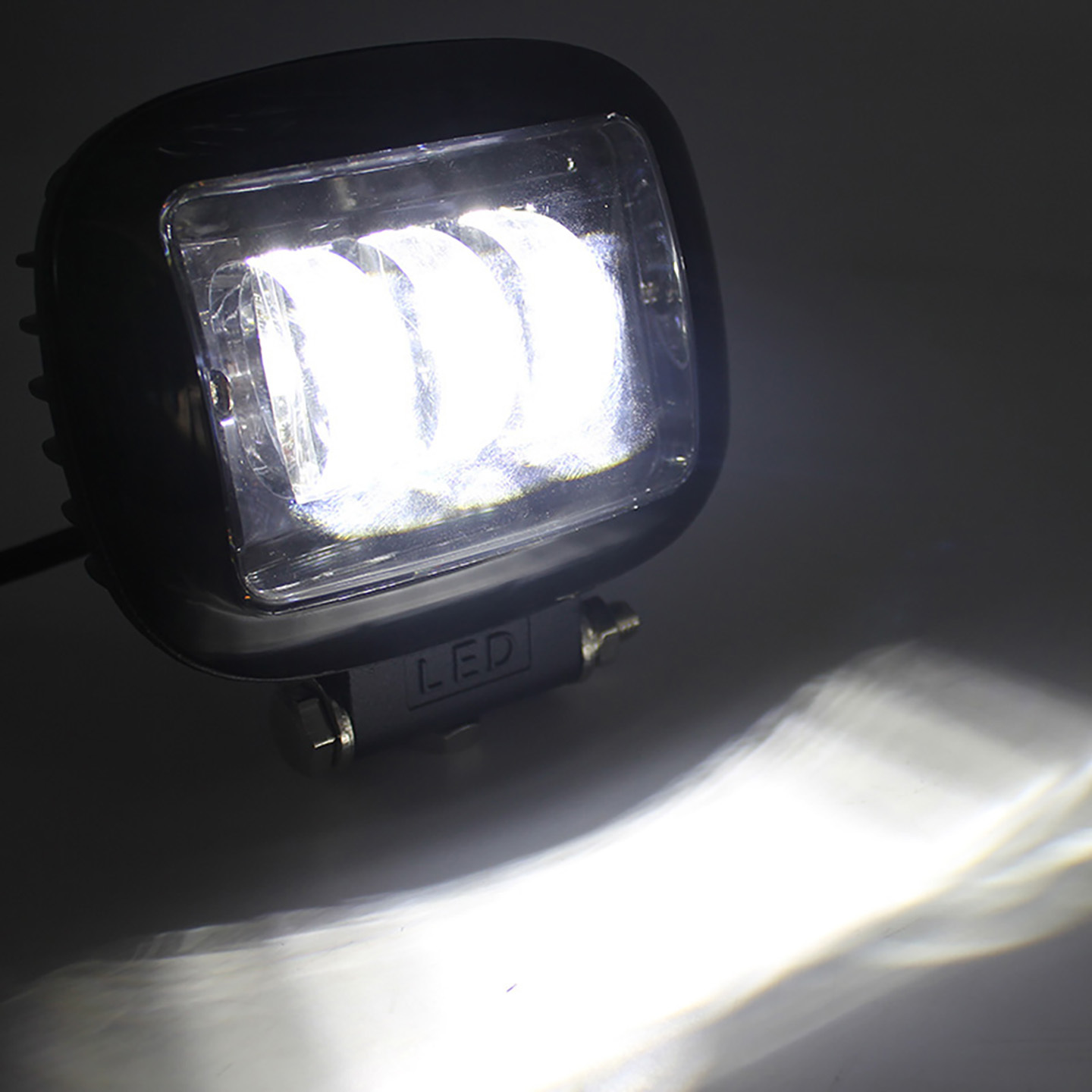 4.7" Rounded Rectangle 45W Dual-Light LED Work Light