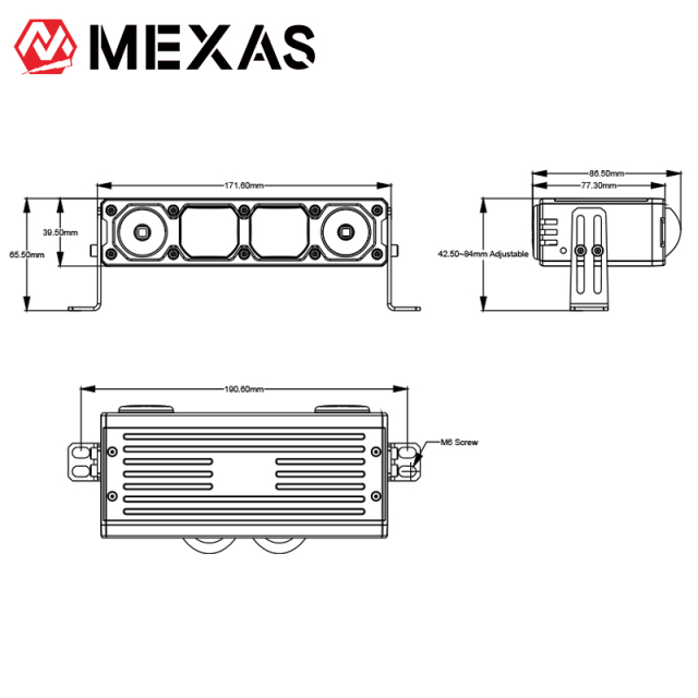 L4 MAX 6.8" LED Grille Lamp Driving Light Bar Hi/Lo Beam for Off-road SUV UTV Pickup Truck
