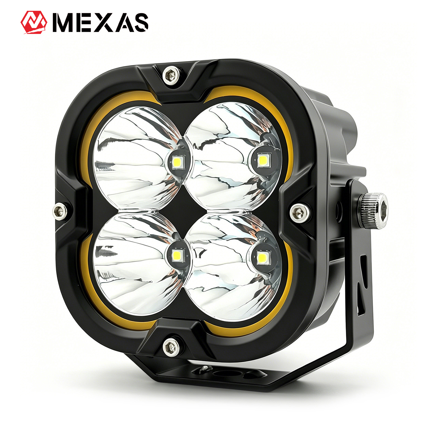 F43 MAX Moto Kit 3" LED Auxiliary Driving Lights w/ DRL for Motorcycle Dirt Bike