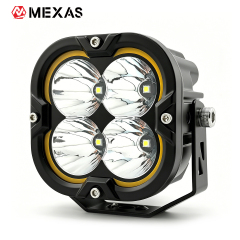 F43 MAX Moto Kit 3" LED Auxiliary Driving Lights w/ DRL for Motorcycle Dirt Bike