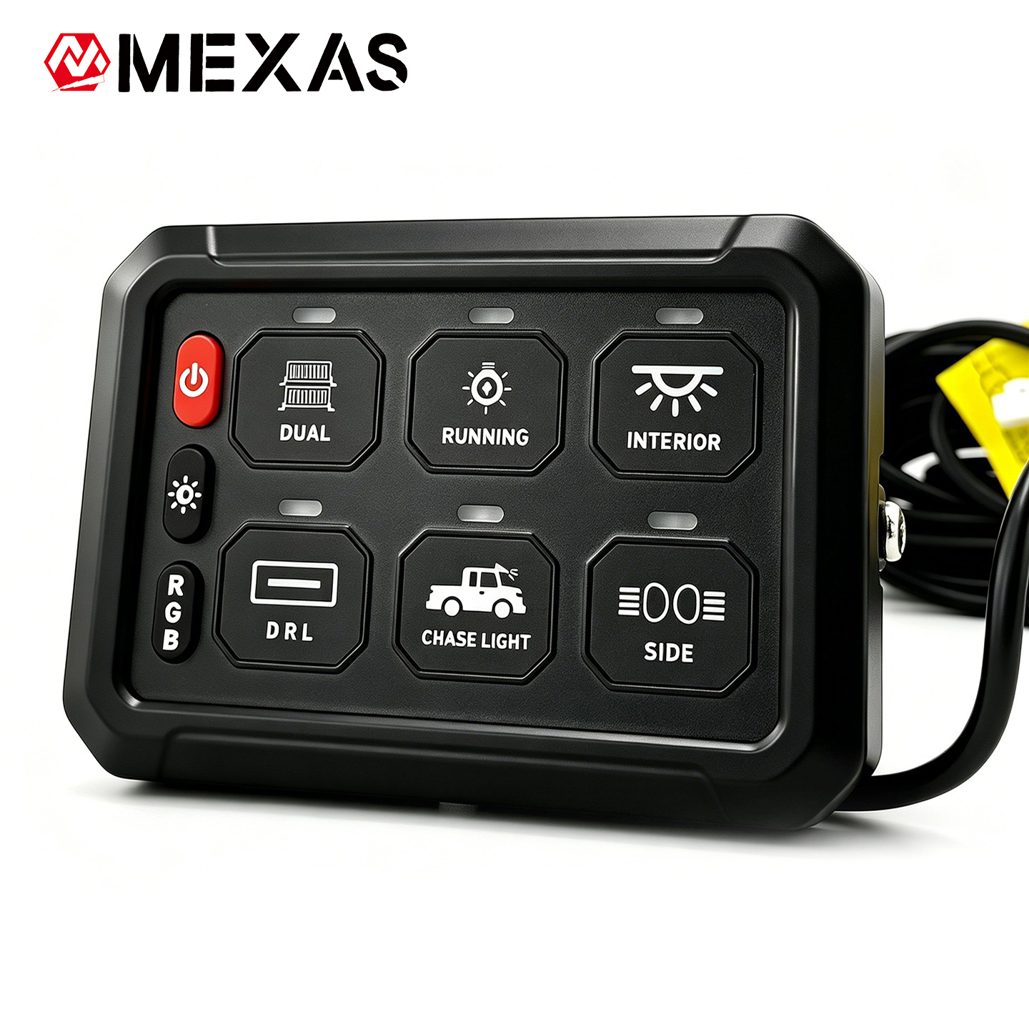 6-Channel Wired Version Switch Panel Assembly Off Road Light Controller