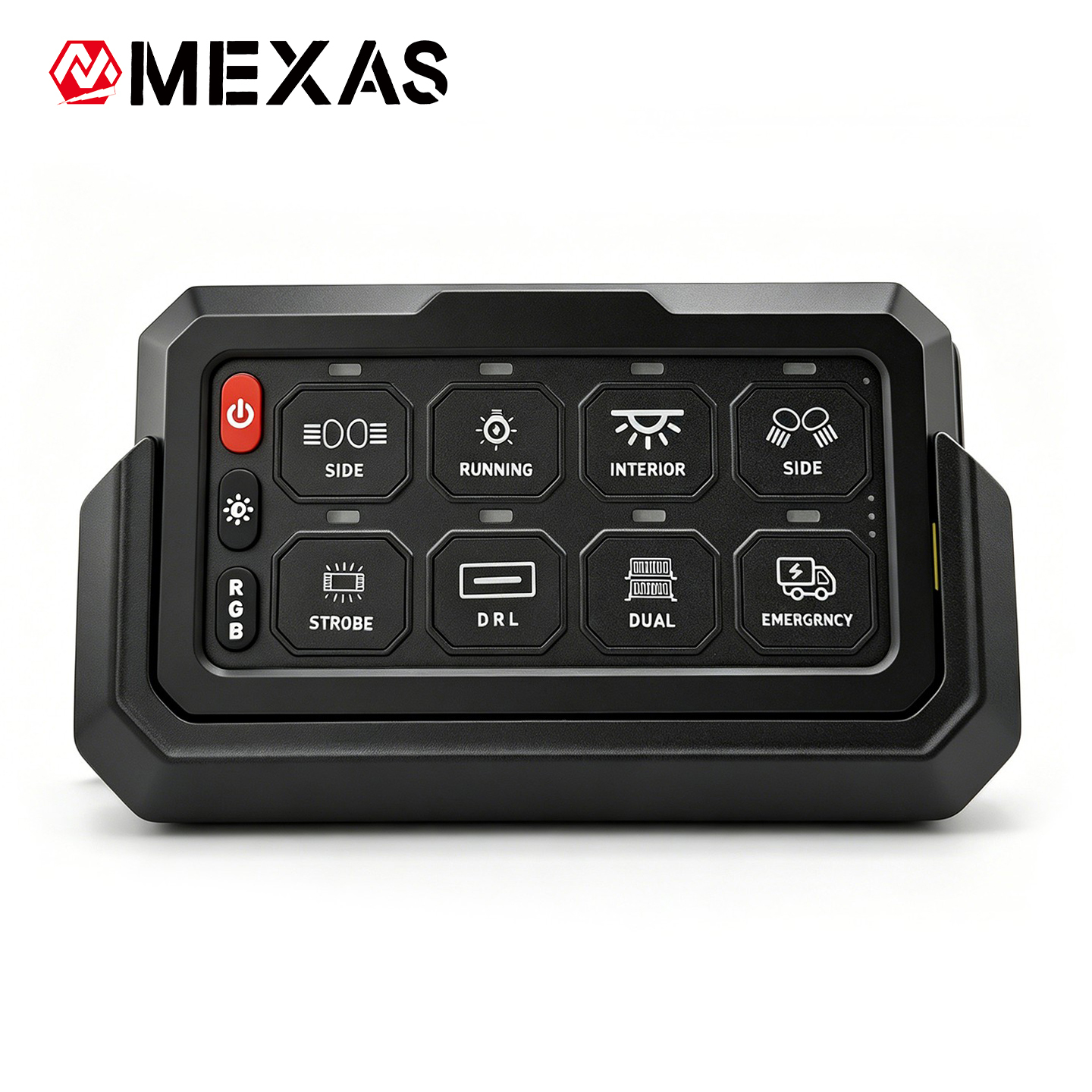 8-Channel Wireless Version Switch Panel Assembly Wide Application for Off-road SUV UTV Truck Boat