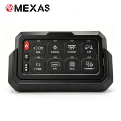 8-Channel Wireless Version Switch Panel Assembly Wide Application for Off-road SUV UTV Truck Boat