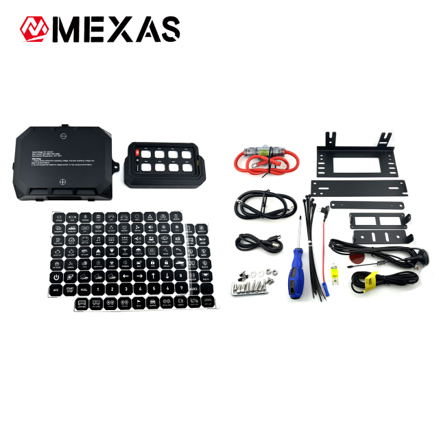 8-Channel Wireless Version Switch Panel Assembly Wide Application for Off-road SUV UTV Truck Boat